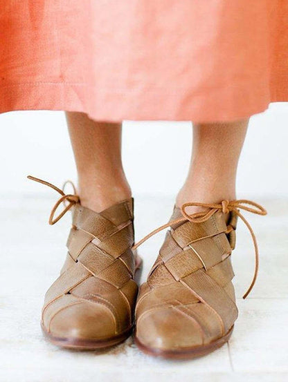 Woven Pointed Flats