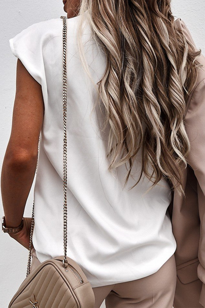 Split Joint V Neck T-shirts(3 Colors)