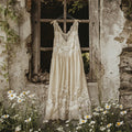 Vintage Floral Lace Art Linen Tank Dress elevenforest