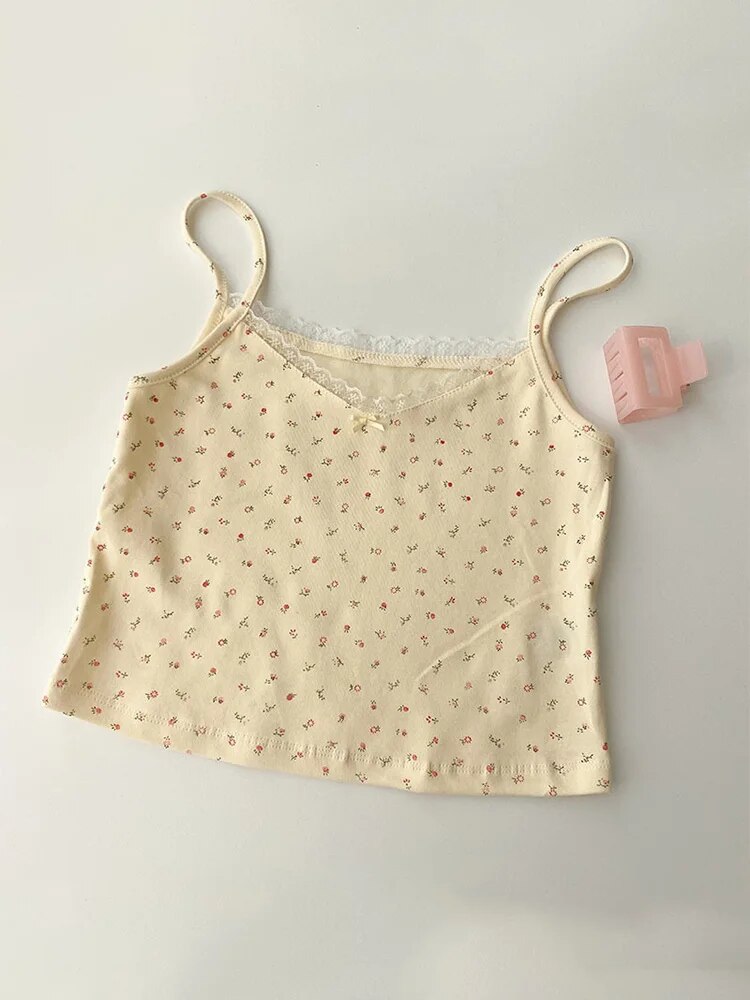 Camisole ’s Tops Summer Short Tops New Lace Slim Warm Joker Bottoming Tops for Camis