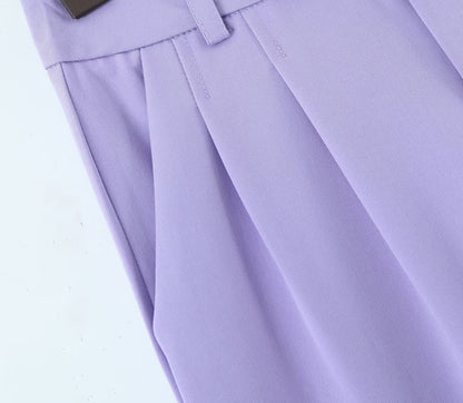 Winter Clothing Short Small Tank Top Top High Waist Buckle Pants Suit Set
