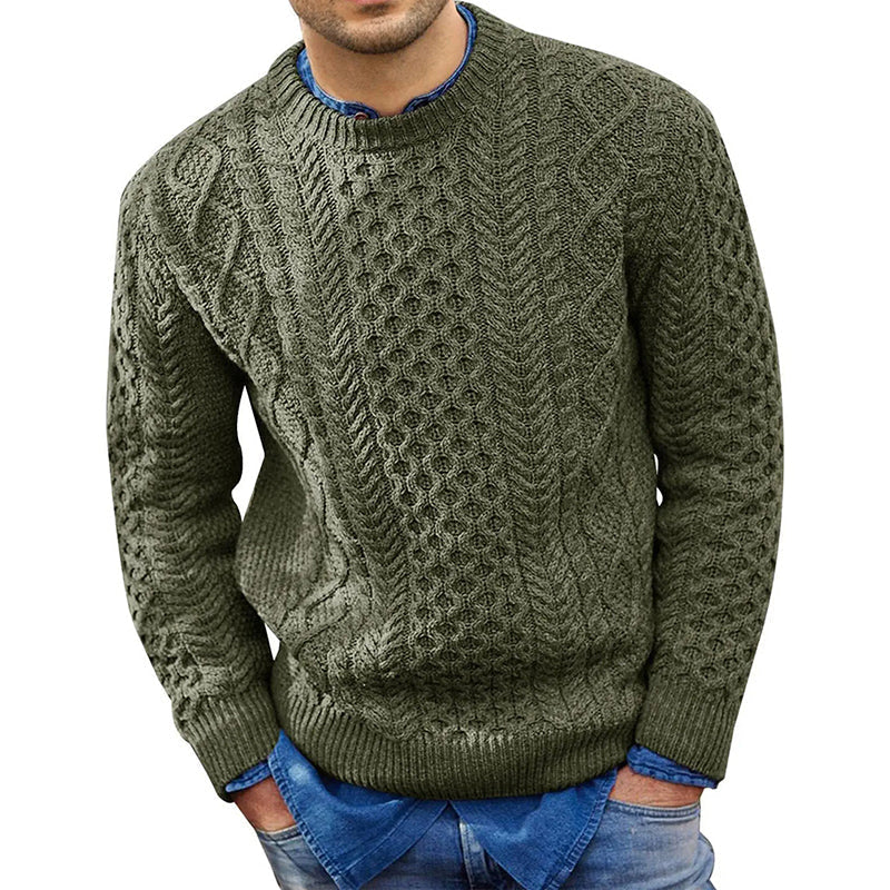 Men's Turtleneck Casual Pullover Sweater elevenforest