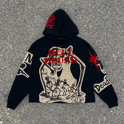 Dark Mummy Visual Pullover Hoodie