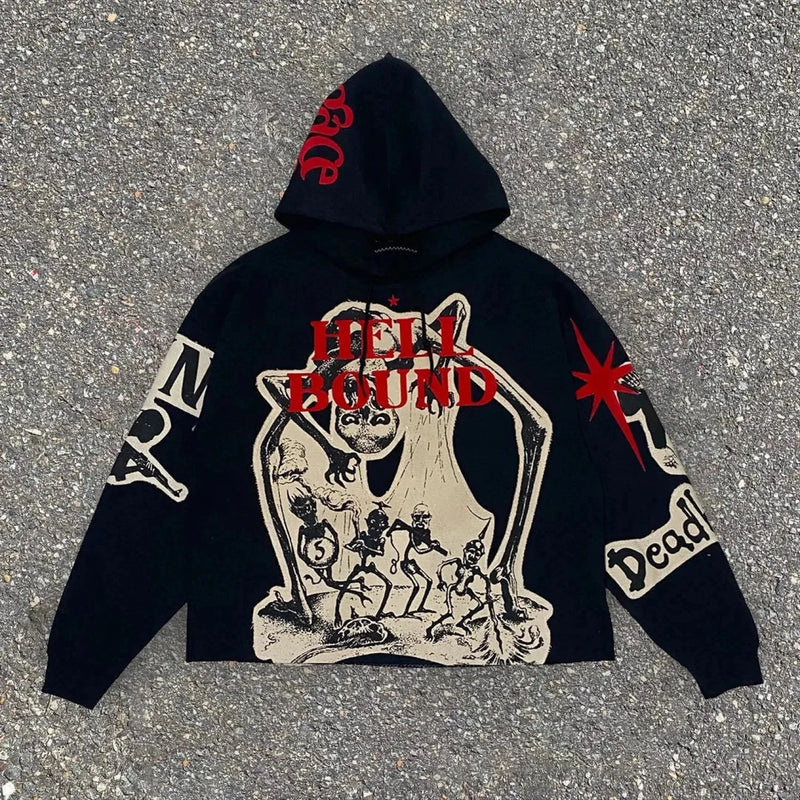 Dark Mummy Visual Pullover Hoodie