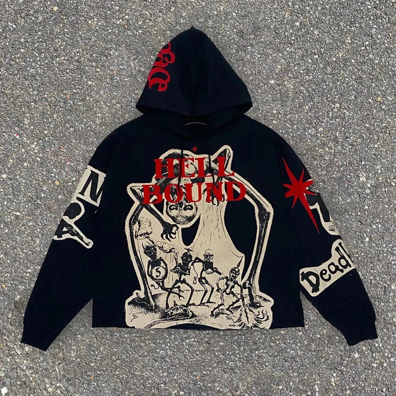 Dark Mummy Visual Pullover Hoodie