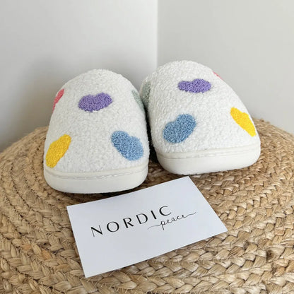 Zia Colorful Heart Slippers - Buy 1 Get 1 Free