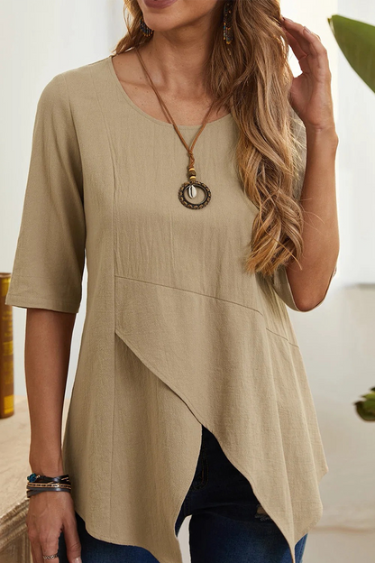 Slit O Neck T-shirts