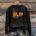 Comstylish Women's Walk For Peace Art Print Crew Neck Sweatshirt