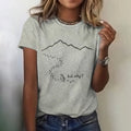 Comstylish But Why ? Nihilistic Penguin Print Casual T-shirt
