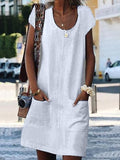Women's Casual Elegant Cotton Dress