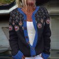Vintage Icelandic Peacock Feather Knit Jacquard Sweater elevenforest