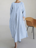 Women's Plaid Casual Printed Dress
