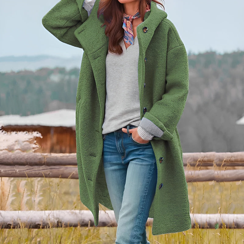 Audrie Thickened Trench Coat