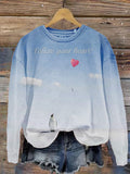 Comstylish Follow The Nihilism Of The Heart Penguin Crew Neck Sweatshirt