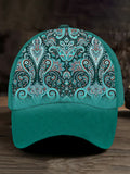Western Print Vintage Baseball Cap elevenforest