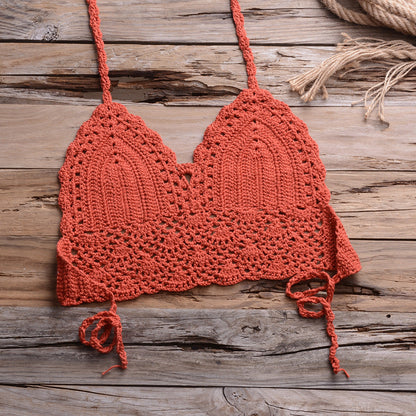 Personalized Hollow Out Cutout Beach Knitted Shell Pants for – Summer