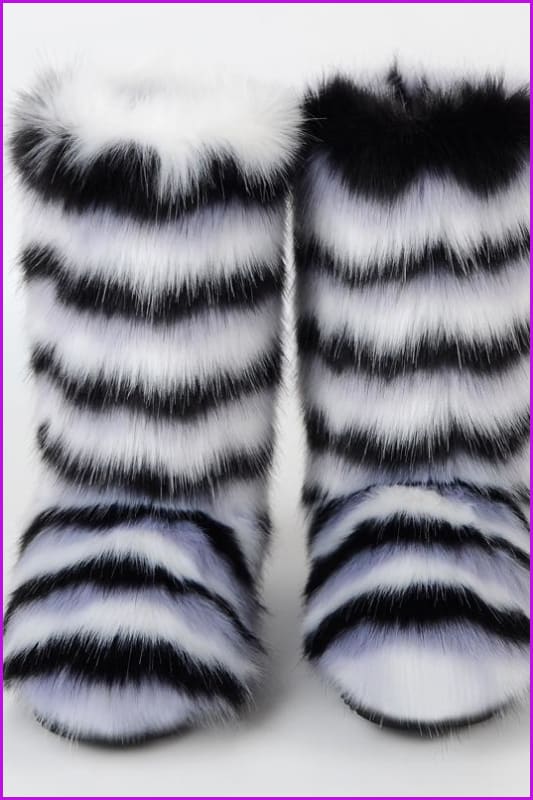 [pre-] Faux Fur Winter Boots F1128