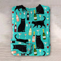 Cat Print Knitted Pullover Sweater elevenforest