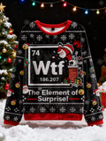 Comstylish Essential Elements Christmas Ugly Flannel Sweater
