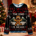Comstylish Gingerbread Man Disaster Is Coming Christmas Ugly Sweater
