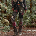 Rose Skull Gothic Patchwork Rock Leggings elevenforest