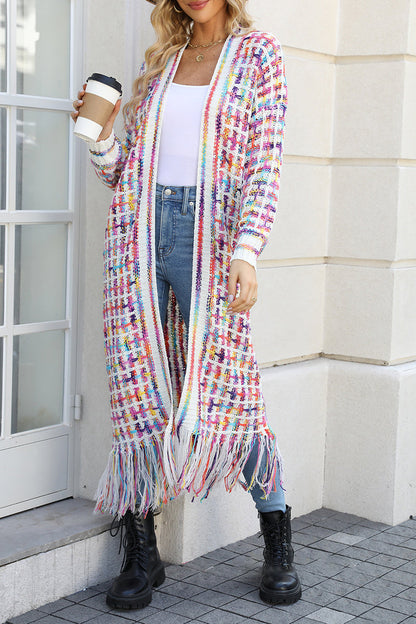 Sweet Tassel Cardigan Collar Tops