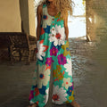 Women's Floral Print Wide Leg Jumpsuit elevenforest