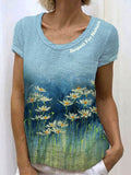 Comstylish Respect For Nature Environmental Protection Promotion Women's Linen T-shirt