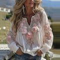Women's Vacation Floral Print Tops elevenforest