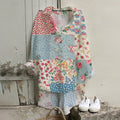 Vintage Floral Boho Loose Woven Tunic elevenforest