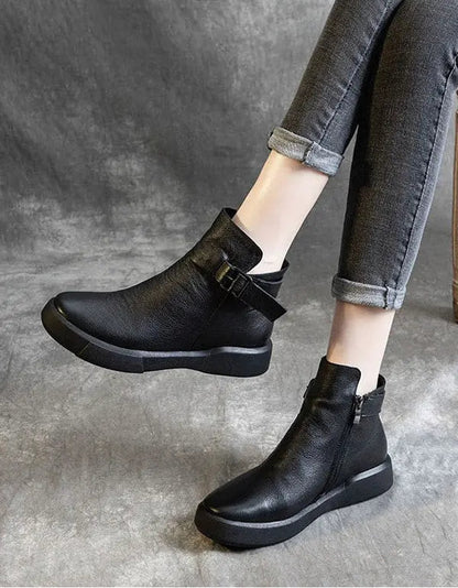 Leather Ankle Boots for