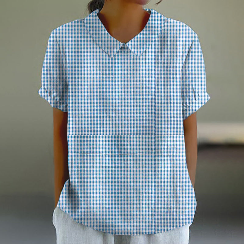 Women'S Casual Cotton And Linen Tops elevenforest