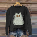 Fashionable Wool Cat Knitted Sweater elevenforest