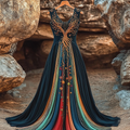 Women's Vintage Viking Color Tree Of Life Art Dress elevenforest