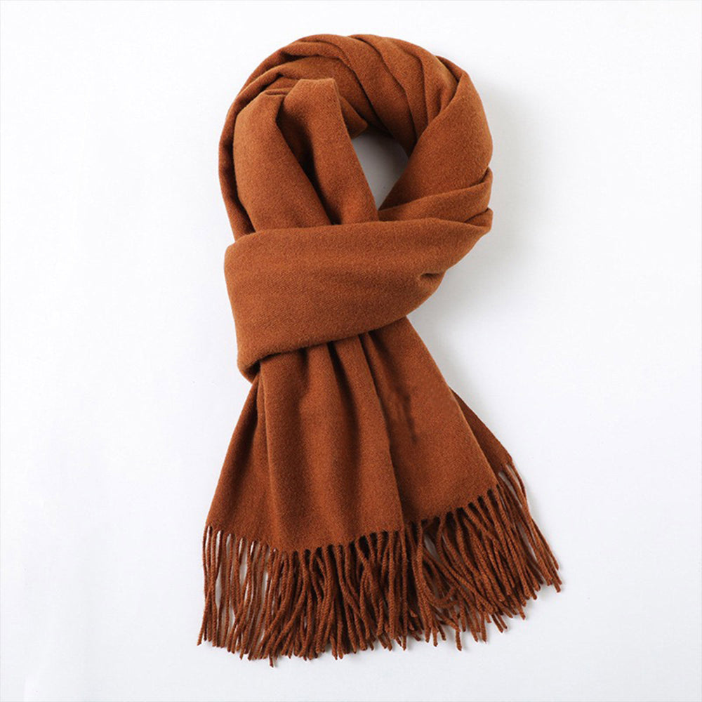 Comstylish Walk For Peace With A Faux Cashmere Thickened Scarf