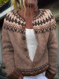 Vintage Traditional Pattern Iceland Style Sweater elevenforest