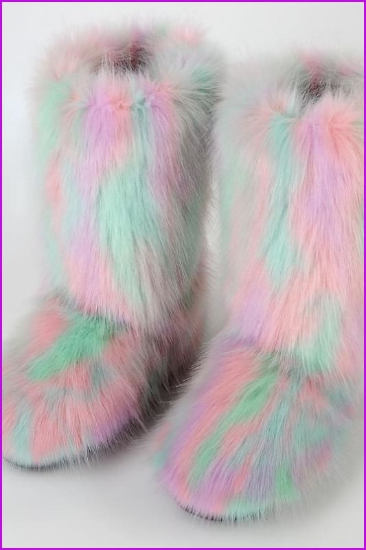 [pre-] Faux Fur Winter Boots F1128