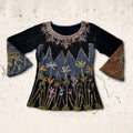 Women's Three-dimensional Multi-colored Plant-themed Casual Round-neck Sweater elevenforest