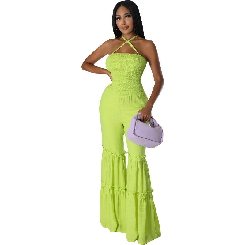 ’s Backless Summer Jumpsuit Trousers – Pants for