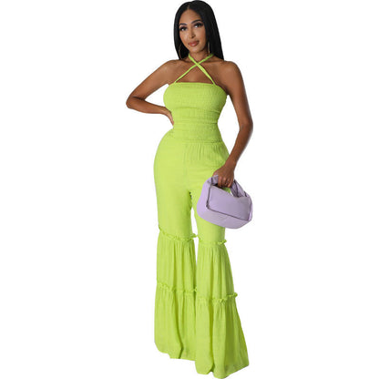 ’s Backless Summer Jumpsuit Trousers – Pants for