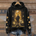 Comstylish Walk For Peace Monk & Aloka Glitter Washed Hoodie