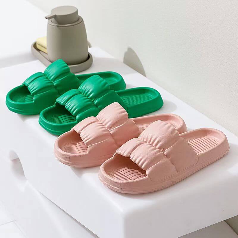 Cushy Stylish Puffer Slides Sandals - Buy 1 Get 1 Free