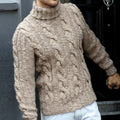 Men's Fairman Island Jacquard Chunky Knit Turtleneck Sweater elevenforest