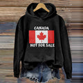 Comstylish Women's Canada Not For Sale Flag Print Hoodie