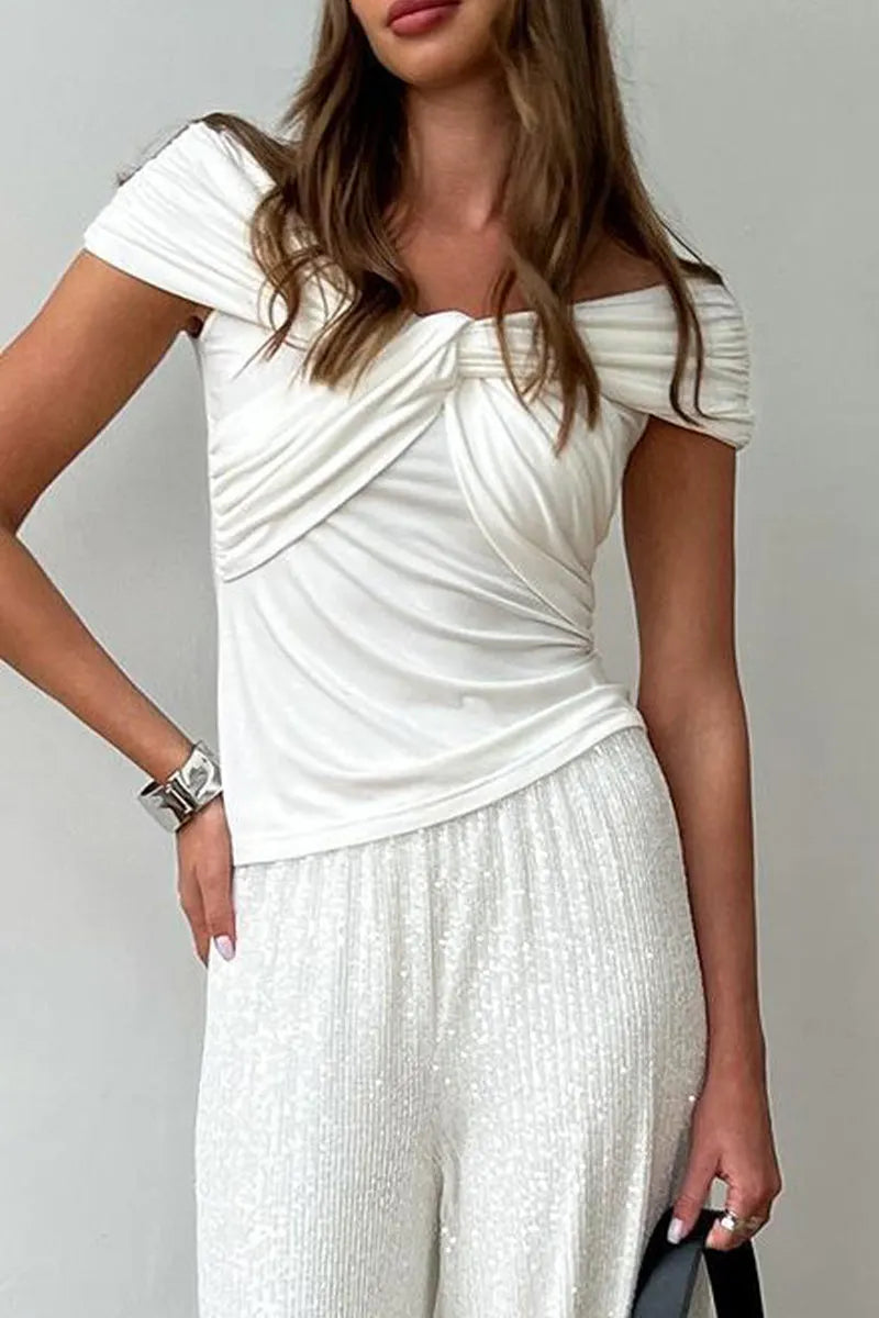 Fold Off the Shoulder T-shirts