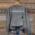 Comstylish Nihilism Penguin Casual Crew Neck Sweatshirt