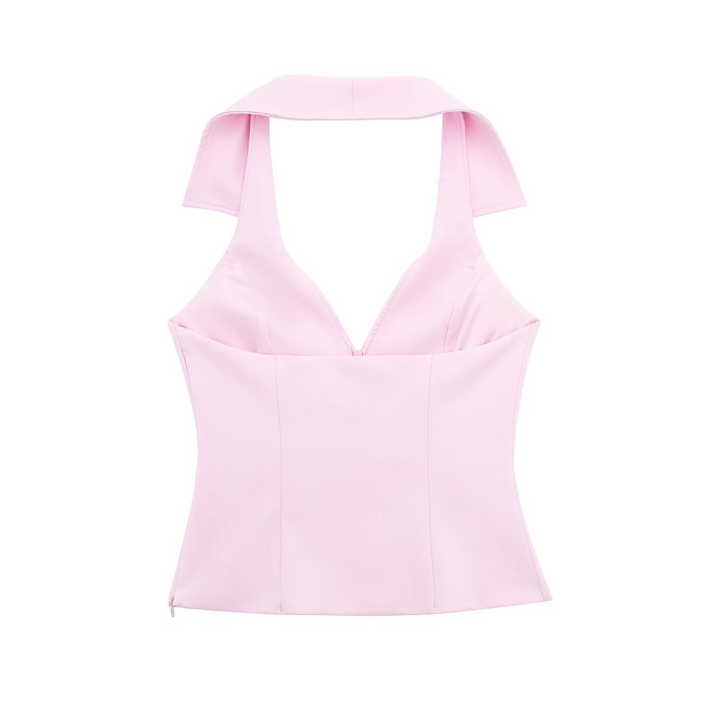 Spring Shirt Hanging Collar Top – Stylish Blouse for Spring