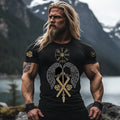 Men's Retro Viking Rune Casual T-shirt elevenforest