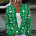 Funny Cat Knitted Warm Women's Sweater elevenforest