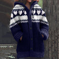 Vintage Iceland Love Knitted Warm Women's Sweater elevenforest